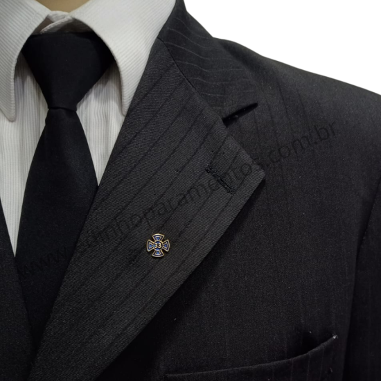 Pin Cruz Grau 33 Azul