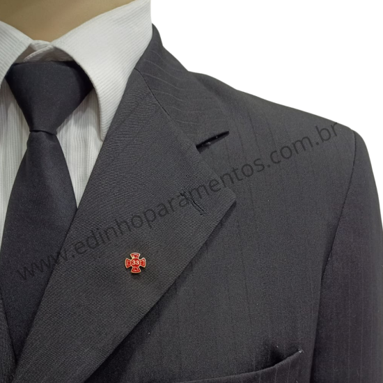 Pin Cruz Grau 33 Vermelha