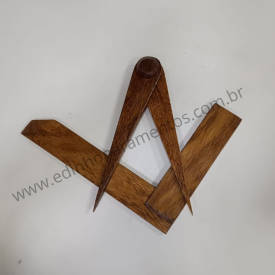 Esquadro e Compasso Madeira