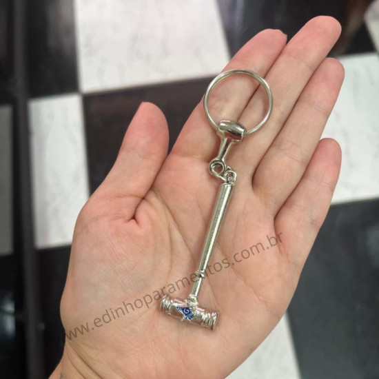 Chaveiro Malhete Prata