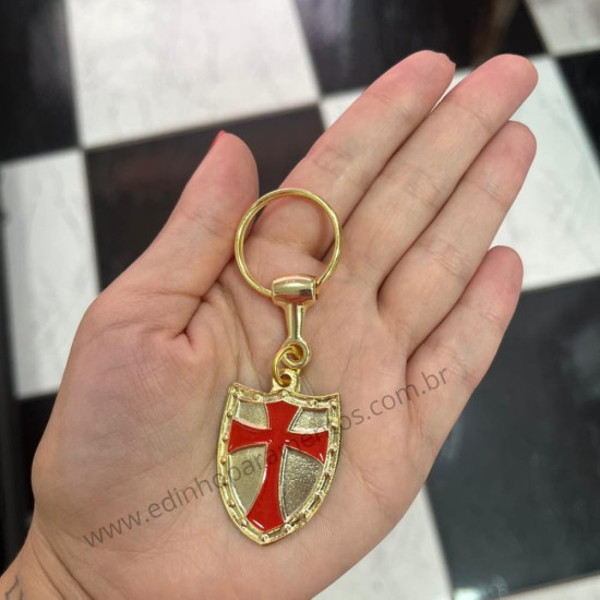 Chaveiro Templário Dourado