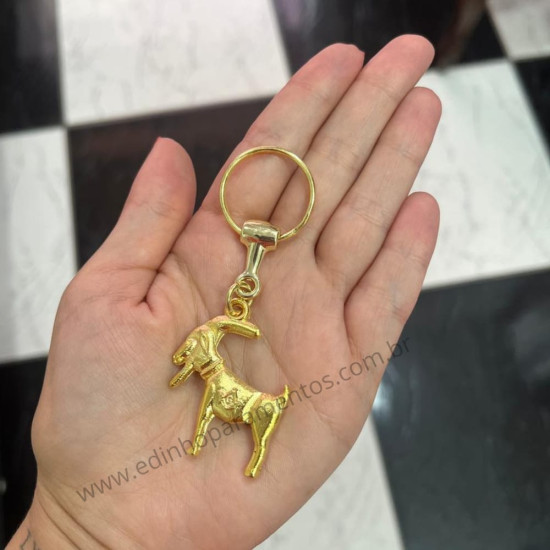 Chaveiro Bode Dourado