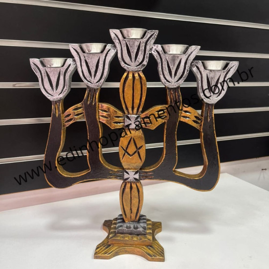 Castiçal para Cinco Velas MDF